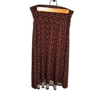 LulaRoe Azure A-Line Skirt Turquoise Floral